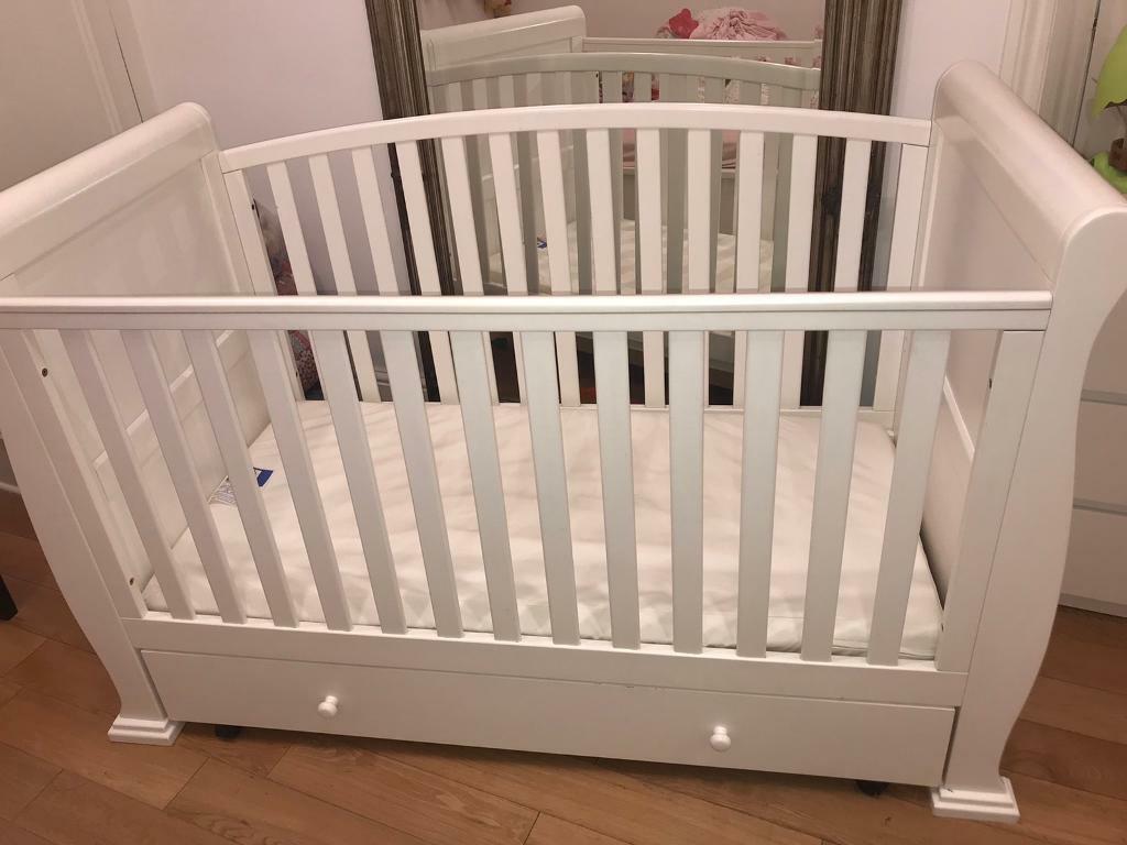 silver cross notting hill cot bed teething rails